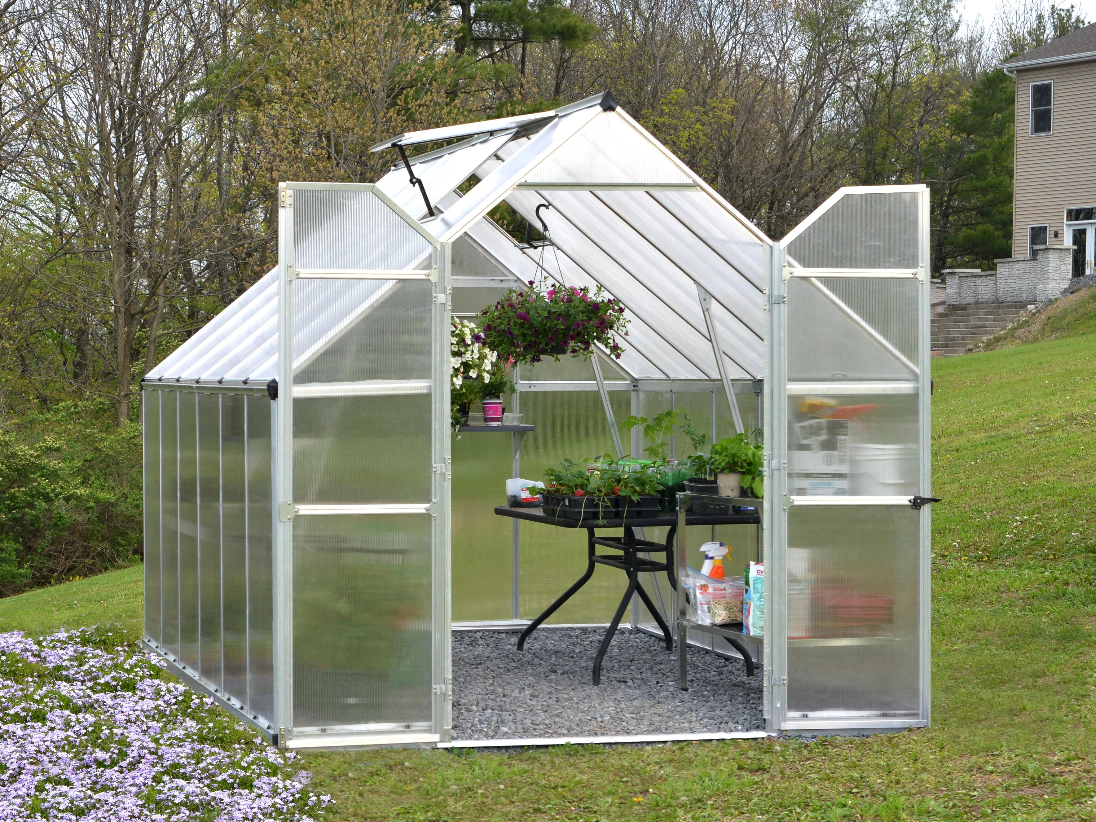 Palram Canopia Tuinkas Essence 244 x 367 cm Zilver - Afbeelding 3